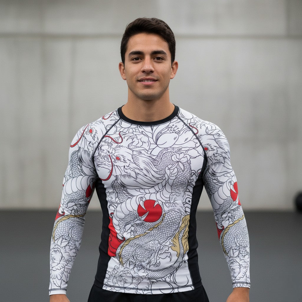 Rashguard Dragón Blanco