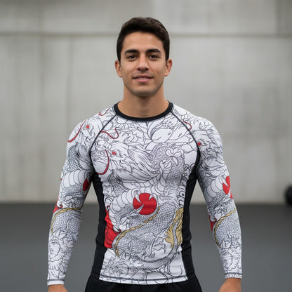 Rashguard Dragón Blanco