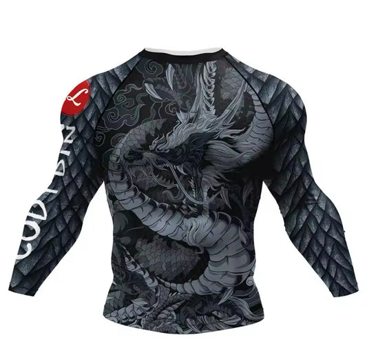 Rashguard Dragón Gris